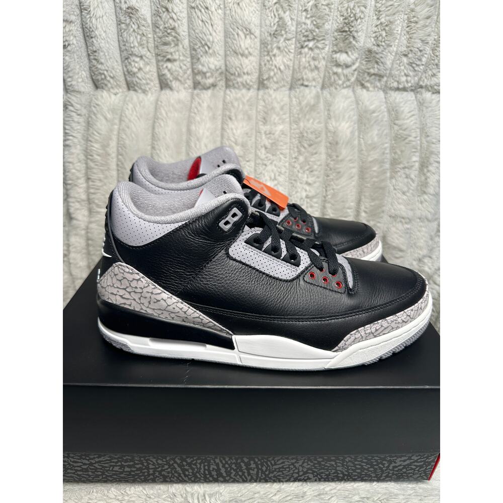 Air Jordan 3 Retro OG Black Cement 2024 Mens 10.5 DN3707-010 New With Box - Picture 4 of 7